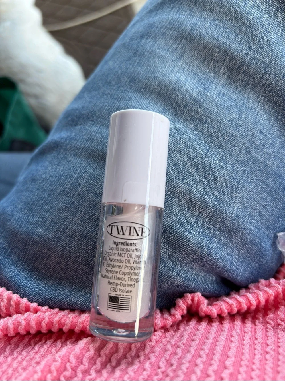 TMLL Shimmering Clear Lip Oil - Hydrating Shimmering Pearl.